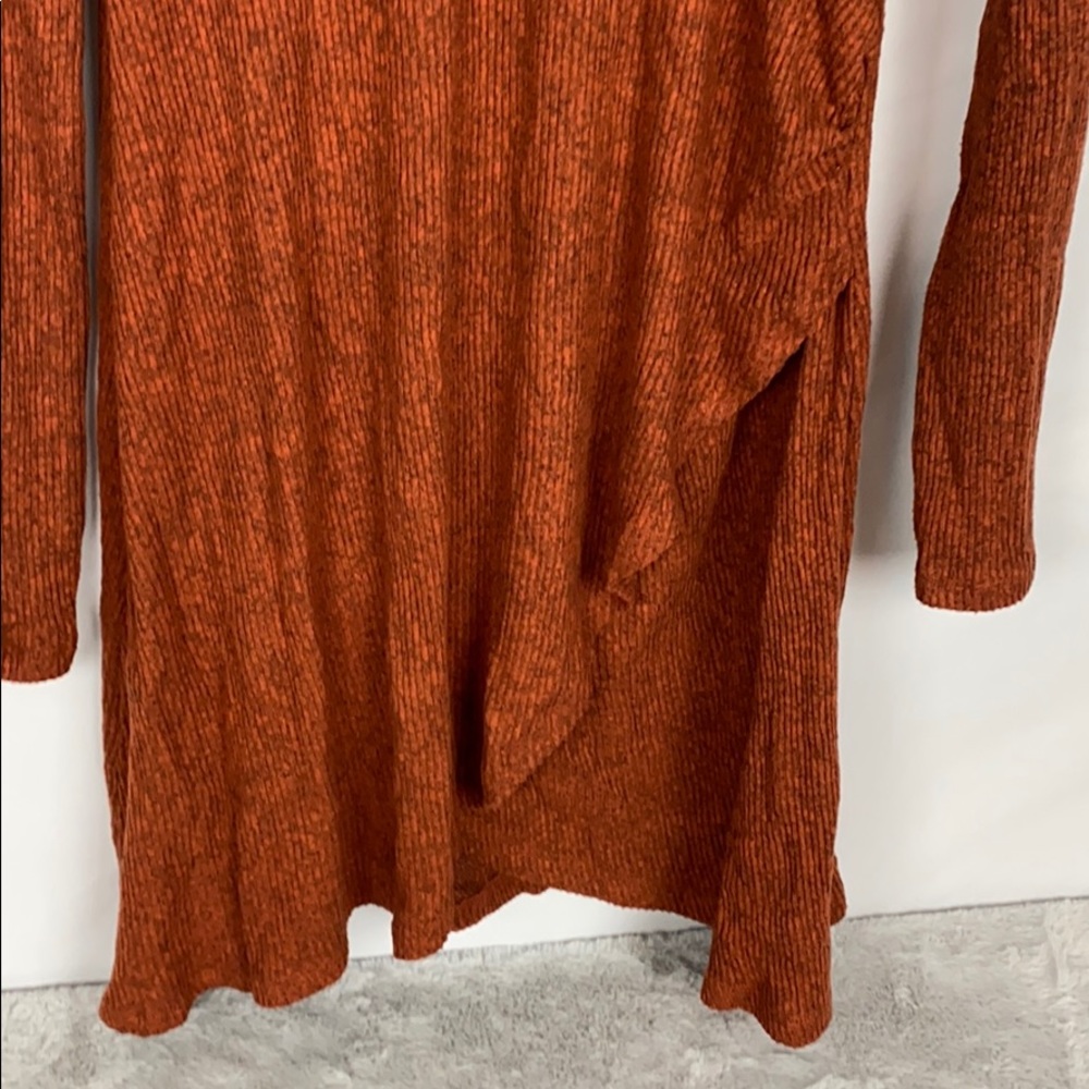 New Good Luck Gem Side Wrap Solid Knit Dress - image 4